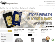 Tablet Screenshot of dragonbullion.com